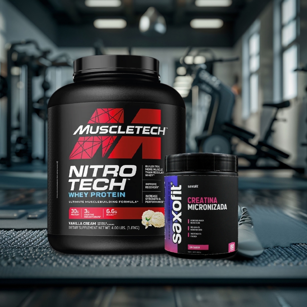 COMBO Nitrotech Whey Protein 4 LB + Creatina Micronizada